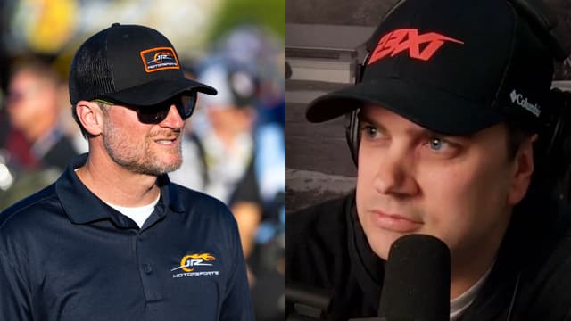 Dale Earnhardt Jr. (L) and Travis Rockhold (R)