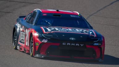 Mar 8, 2026; Avondale, Arizona, USA; Joe Gibbs Racing driver Christopher Bell (20) during the Straight Talk Wireless 500 at Phoenix Raceway