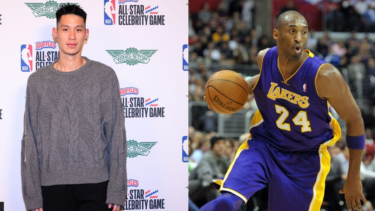 Jeremy Lin (L), Kobe Bryant (R)