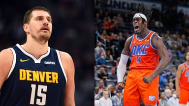 Nikola Jokic(L) and Lu Dort(R)