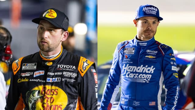Chase Briscoe (L) and Kyle Larson (R)