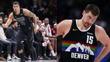 Michael Porter Jr. (L), Nikola Jokic (R)