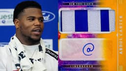 Abdul Carter and his rookie card