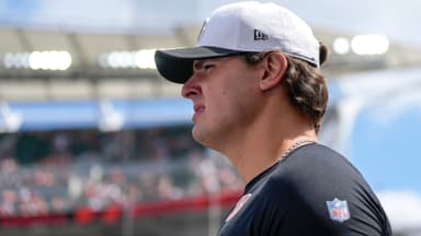 Cincinnati Bengals defensive end Trey Hendrickson (91) walks on the field for the first quarter of the NFL Preseason Week 3 game between the Cincinnati Bengals and the Indianapolis Colts at Paycor Stadium in Cincinnati on Saturday, Aug. 23, 2025. The Colts led 24-7 at halftime.