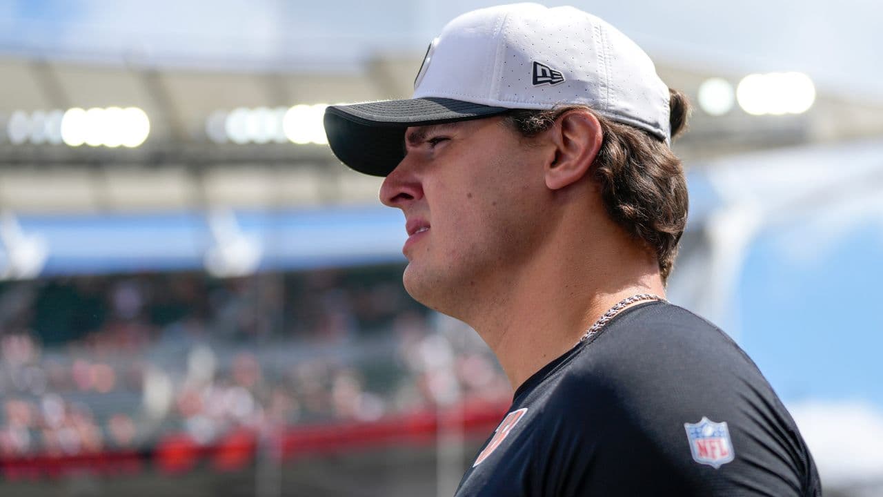 Cincinnati Bengals defensive end Trey Hendrickson (91) walks on the field for the first quarter of the NFL Preseason Week 3 game between the Cincinnati Bengals and the Indianapolis Colts at Paycor Stadium in Cincinnati on Saturday, Aug. 23, 2025. The Colts led 24-7 at halftime.