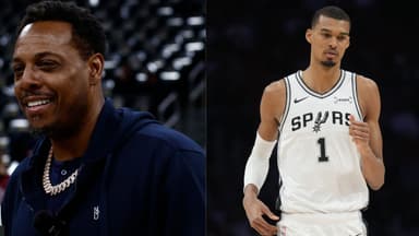 Paul Pierce (L), Victor Wembanyama (R)