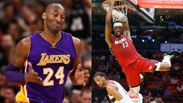 Kobe Bryant(L) and Bam Adebayo(R)