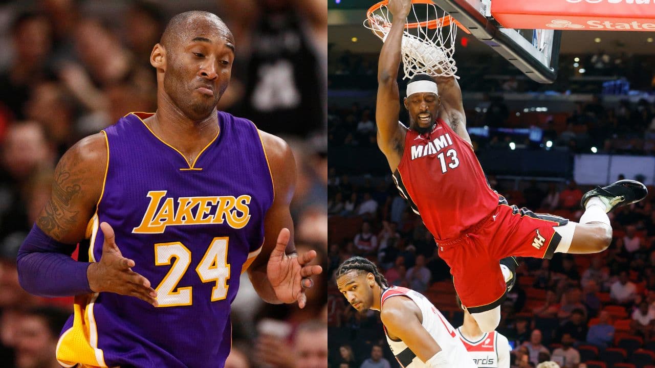 Kobe Bryant(L) and Bam Adebayo(R)