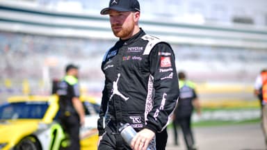Mar 14, 2026; Las Vegas, Nevada, USA; 23XI Racing driver Tyler Reddick (45) during qualifying at Las Vegas Motor Speedway.