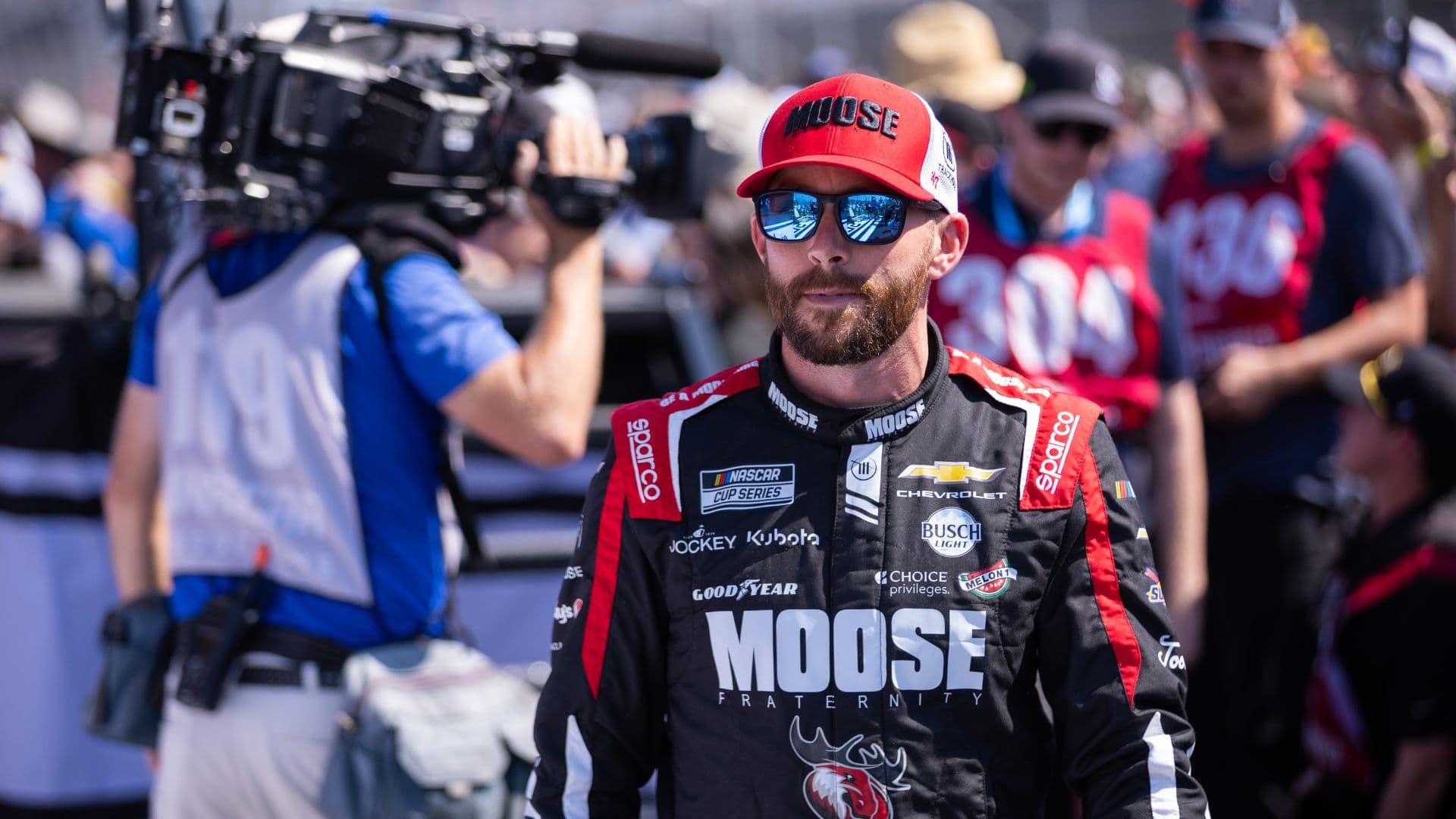 Mar 22, 2026; Darlington, South Carolina, USA; Trackhouse Racing Ross Chastain (1) comes out for the Goodyear 400 at Darlington Raceway.