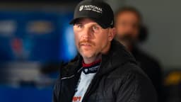 Feb 13, 2026; Daytona Beach, Florida, USA; NASCAR Cup Series driver Denny Hamlin during practice for the Daytona 500 at Daytona International Speedway.