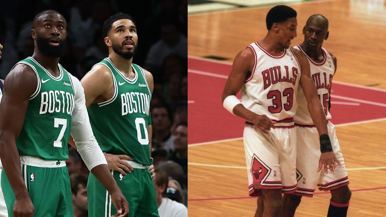 Brown Tatum (L), Pippen Jordan (R)