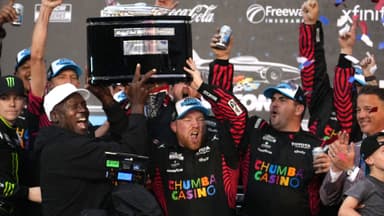 Michael Jordan at Tyler Reddick on Victory Lane. The 2026 Daytona 500 held Feb.15 at Daytona International Speedway.