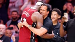Bam Adebayo and Erik Spoelstra