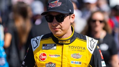 Feb 15, 2026; Daytona Beach, Florida, USA; NASCAR Cup Series driver Christopher Bell (20) during the 68th running of the Daytona 500 at Daytona International Speedway
