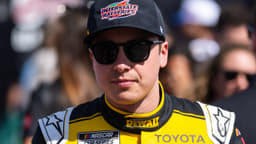 Feb 15, 2026; Daytona Beach, Florida, USA; NASCAR Cup Series driver Christopher Bell (20) during the 68th running of the Daytona 500 at Daytona International Speedway. Mandatory Credit: Mark J. Rebilas-Imagn Images