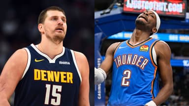 Nikola Jokic(L) and Shai Gilgeous-Alexander(R)