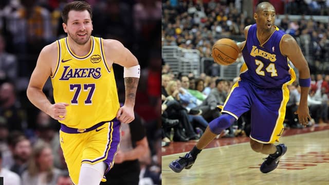 Luka Doncic (L), Kobe Bryant (R)