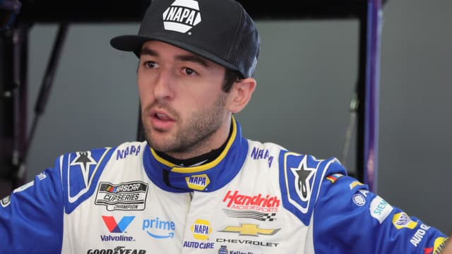 Feb 13, 2026; Daytona Beach, Florida, USA; NASCAR Cup Series driver Chase Elliott (9) during NASCAR Cup Series practice at Daytona International Speedway