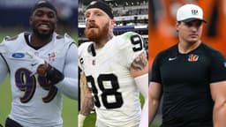 Odafe Oweh, Maxx Crosby and Trey Hendrickson