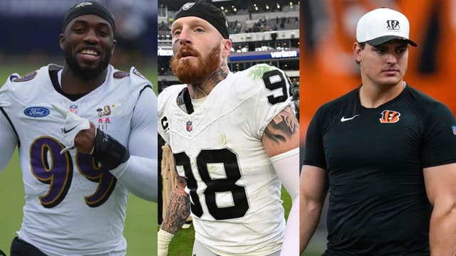 Odafe Oweh, Maxx Crosby and Trey Hendrickson