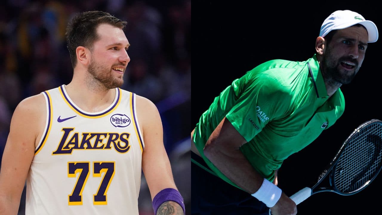 Luka Doncic and Novak Djokovic