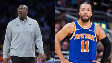 Mike Brown (L), Jalen Brunson (R)