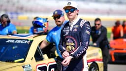 Mar 14, 2026; Las Vegas, Nevada, USA; Trackhouse Racing driver Connor Zilisch (88) during qualifying at Las Vegas Motor Speedway