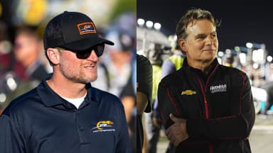 Dale Earnhardt Jr. (L) and Jeff Gordon (R)