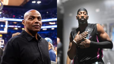 Charles Barkley (L), Bam Adebayo (R)