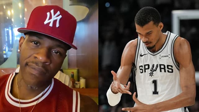 Rashad McCants (L), Victor Wembanyama (R)