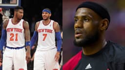 Iman Shumpert and Carmelo Anthony, LeBron James
