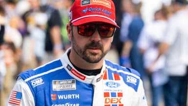 Feb 15, 2026; Daytona Beach, Florida, USA; NASCAR Cup Series driver Josh Berry (21) during the 68th running of the Daytona 500 at Daytona International Speedway