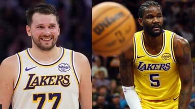 Luka Doncic (L), Deandre Ayton (R)
